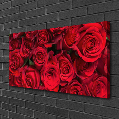Quadro em tela Rosas Vermelhas Flores Natureza