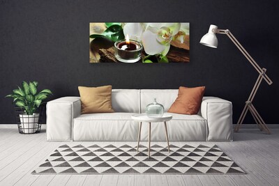 Quadro canvas Vela Orquídea Spa