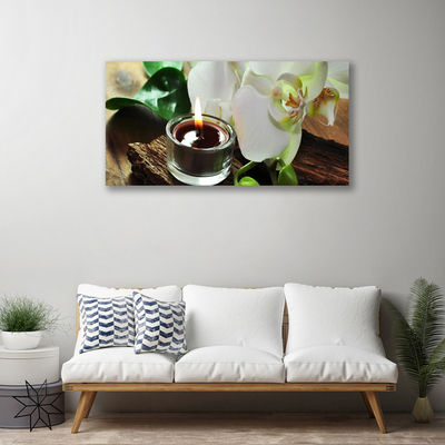 Quadro canvas Vela Orquídea Spa