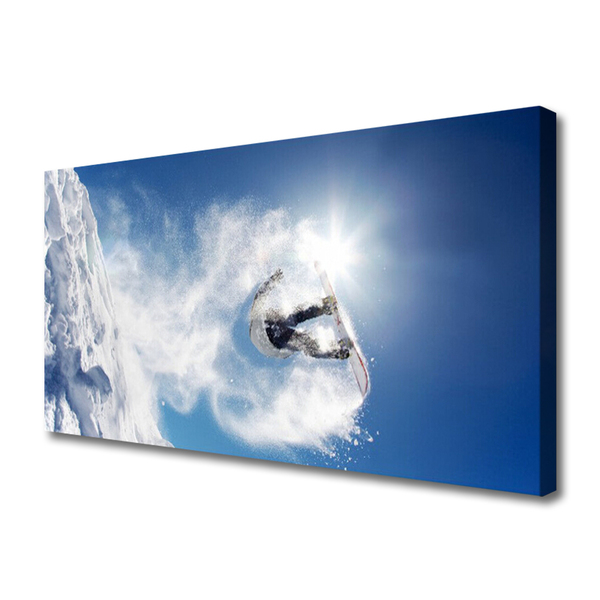 Quadro em tela Esporte de snowboard Neve Inverno