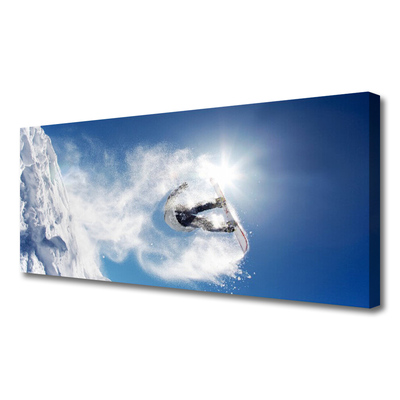 Quadro em tela Esporte de snowboard Neve Inverno