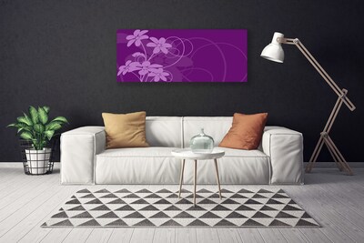 Quadro em tela Arte de flores abstratas