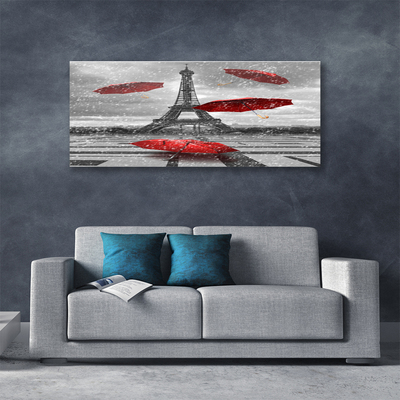 Quadro canvas Guarda-chuva da Torre Eiffel em Paris