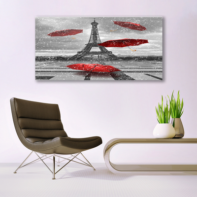 Quadro canvas Guarda-chuva da Torre Eiffel em Paris
