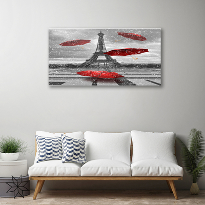 Quadro canvas Guarda-chuva da Torre Eiffel em Paris