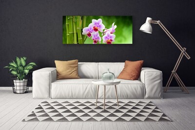 Quadro canvas Flores de orquídea de bambu zen