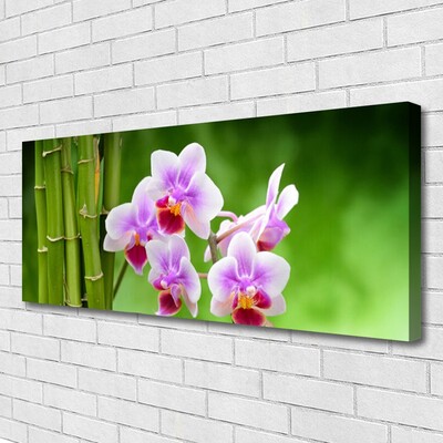 Quadro canvas Flores de orquídea de bambu zen
