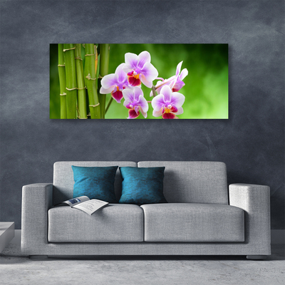 Quadro canvas Flores de orquídea de bambu zen