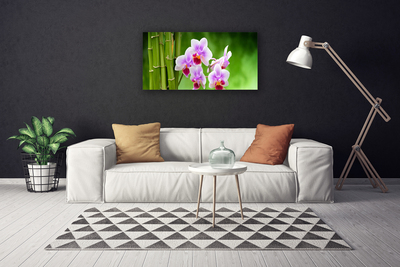 Quadro canvas Flores de orquídea de bambu zen
