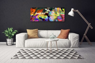 Quadro em tela Penas de borboletas abstratas