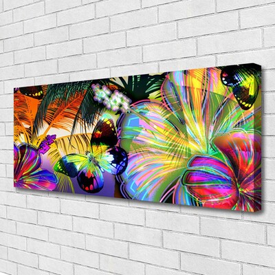 Quadro em tela Penas de borboletas abstratas