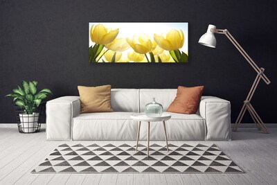 Quadro em tela Tulipas Flores Raios