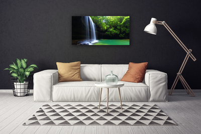 Quadro canvas Cachoeira Natureza Floresta Lago