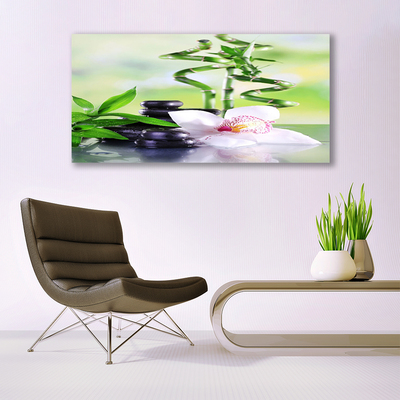 Quadro em tela Orquídea Bambu Zen Spa