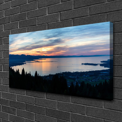 Quadro em tela Paisagem da Praia do Oceano