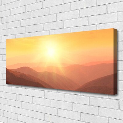 Quadro canvas Paisagem das Montanhas do Sol