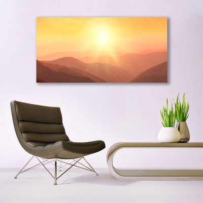 Quadro canvas Paisagem das Montanhas do Sol