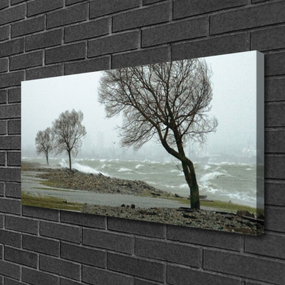 Quadro canvas Ondas de tempestade no mar