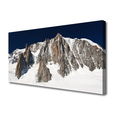 Quadro canvas Picos de montanhas cobertos de neve