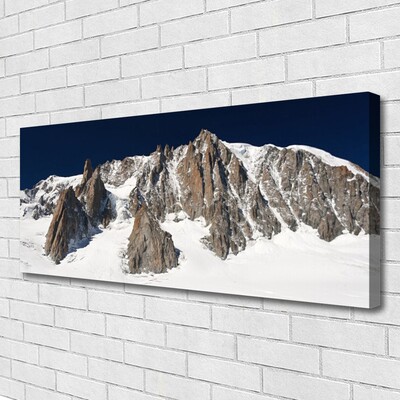 Quadro canvas Picos de montanhas cobertos de neve