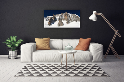 Quadro canvas Picos de montanhas cobertos de neve