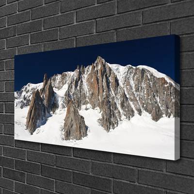 Quadro canvas Picos de montanhas cobertos de neve