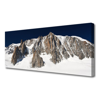 Quadro canvas Picos de montanhas cobertos de neve