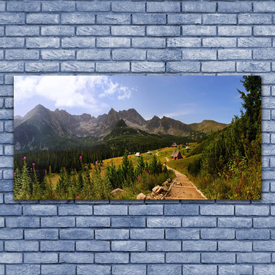 Quadro em tela Montanhas Montanhas Estrada Natureza Prado