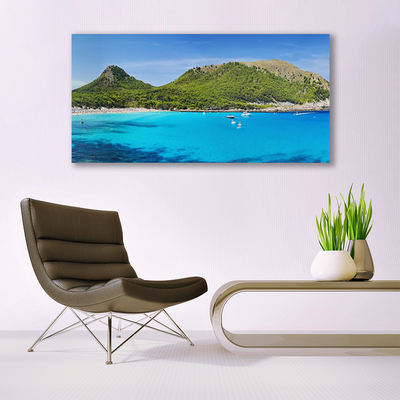 Quadro canvas Paisagem de montanhas e mar