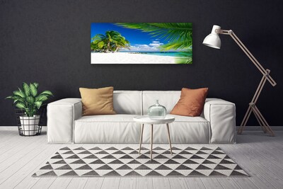 Quadro em tela Vista para o mar da praia tropical