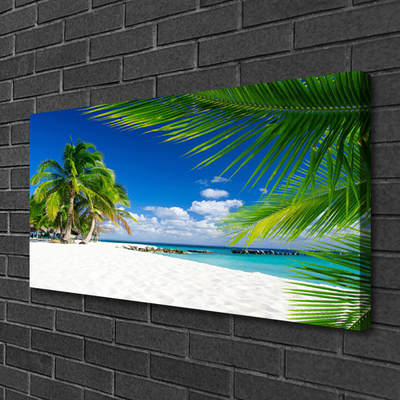 Quadro em tela Vista para o mar da praia tropical