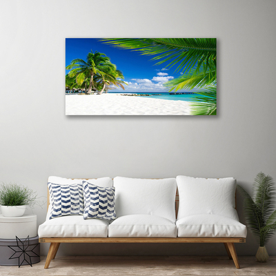 Quadro em tela Vista para o mar da praia tropical