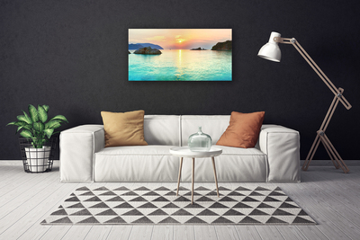 Quadro em tela Paisagem marinha de Sun Rocks