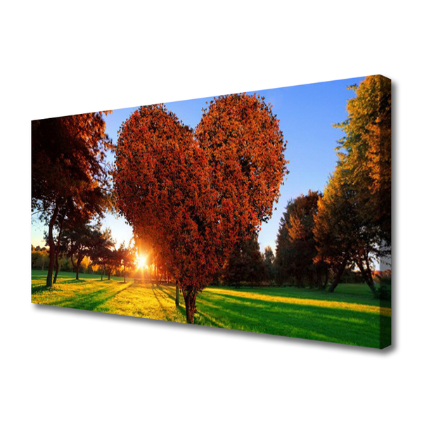 Quadro canvas Árvore Coração Natureza