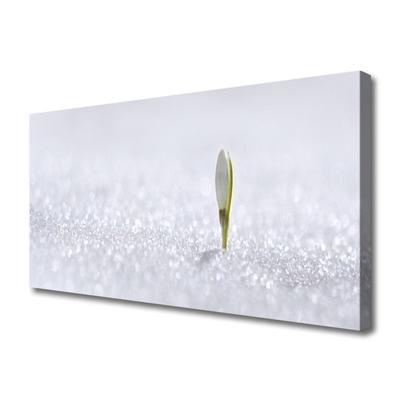 Quadro em tela Floco de neve no inverno