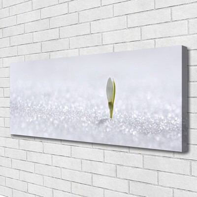 Quadro em tela Floco de neve no inverno