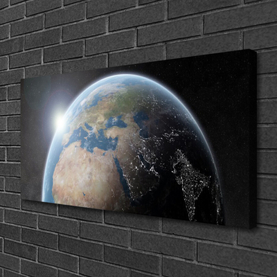 Quadro em tela Planeta Terra Universo