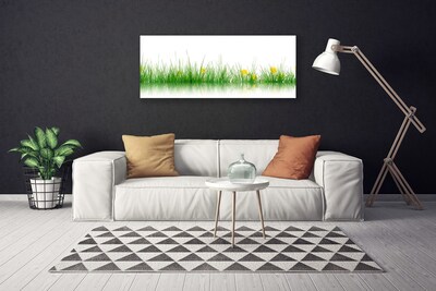 Quadro canvas Natureza Grama Flores