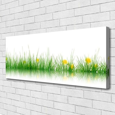 Quadro canvas Natureza Grama Flores