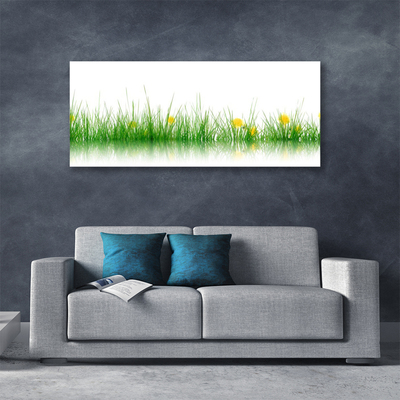 Quadro canvas Natureza Grama Flores