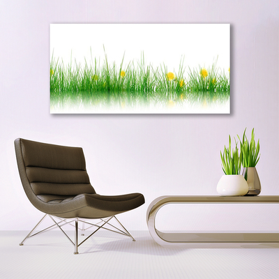 Quadro canvas Natureza Grama Flores