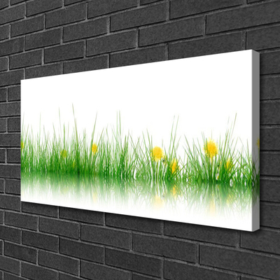 Quadro canvas Natureza Grama Flores