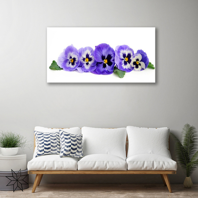 Quadro em tela Pétalas de flores de amor-perfeito