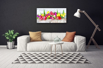 Quadro em tela Tulipas Flores Natureza