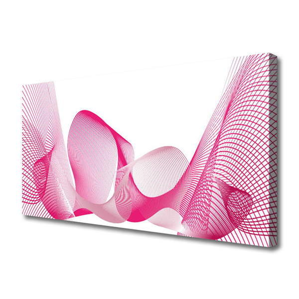 Quadro em tela Abstração Linhas Ondas Arte