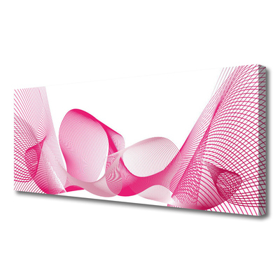 Quadro em tela Abstração Linhas Ondas Arte