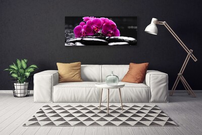 Quadro em tela Spa Zen Stones Orchid