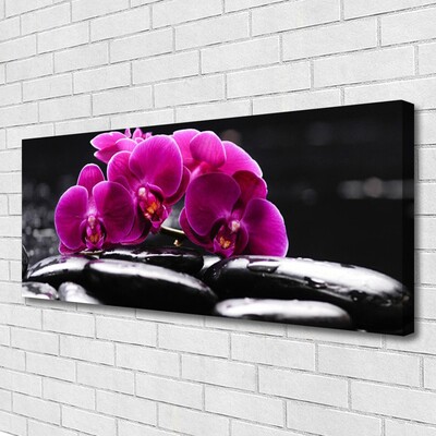 Quadro em tela Spa Zen Stones Orchid