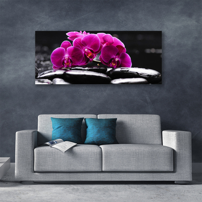Quadro em tela Spa Zen Stones Orchid