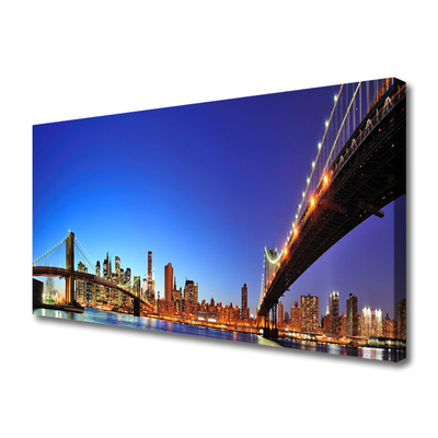 Quadro em tela Arquitetura da Cidade da Ponte